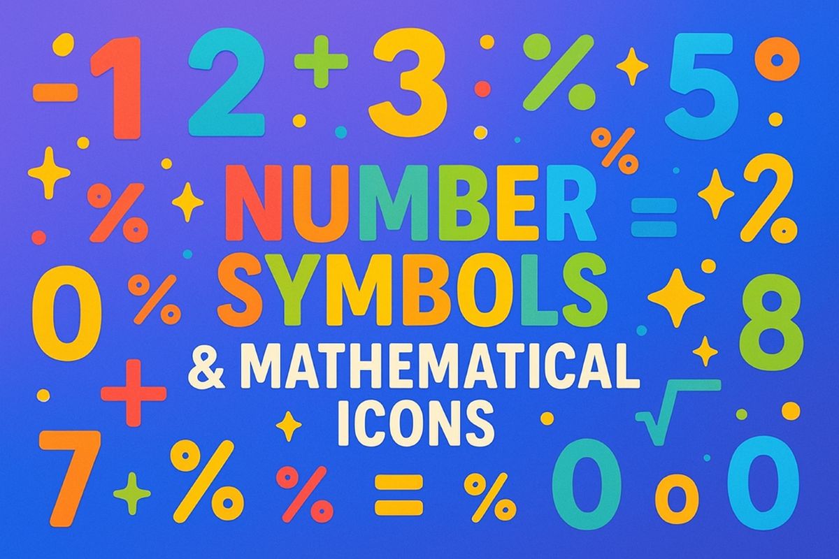 Number Symbols Collection