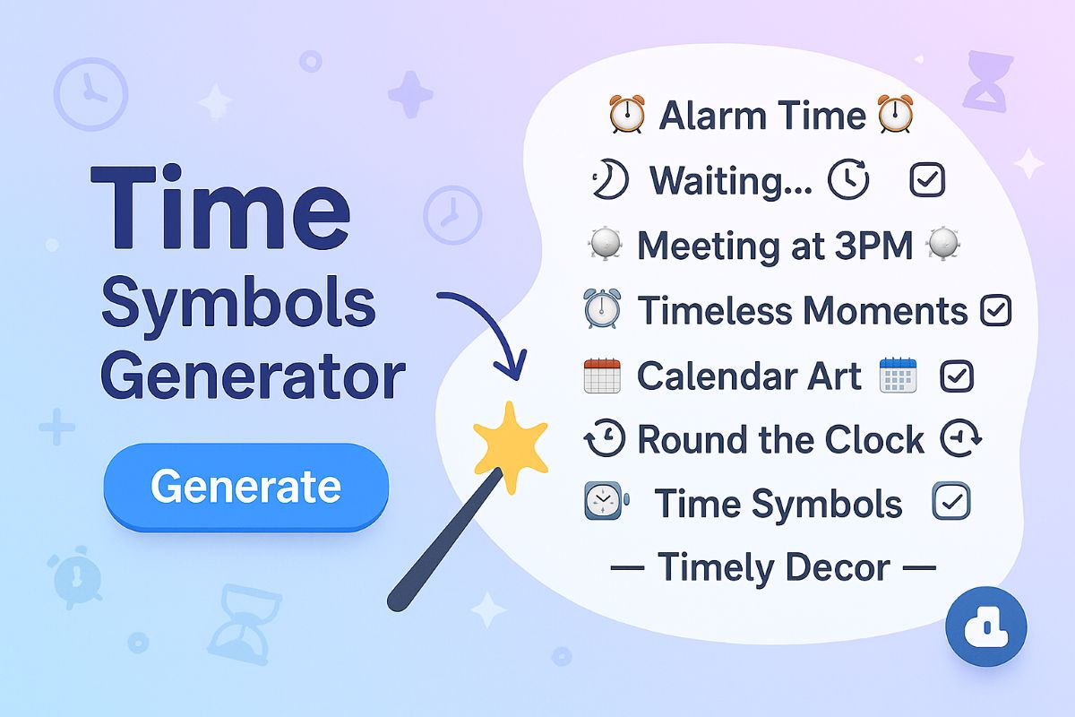 Time Symbols
